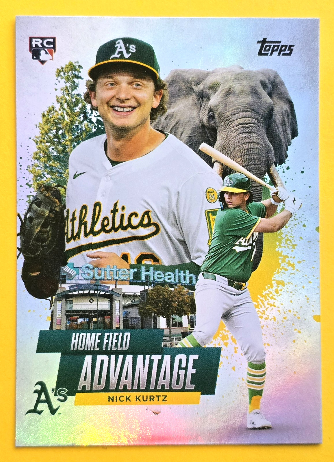 2025 Topps Update-Nick Kurtz RC-Home Field Advantage-Athletics