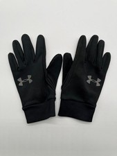 Under Armour Men  s Small Black Athletic Gloves Stretch Lightweight Grip Palm