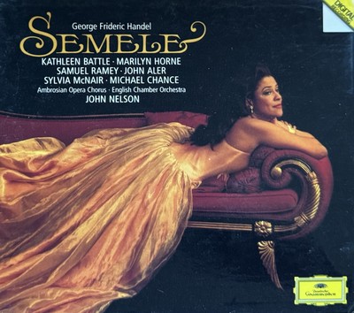 Handel Semele (Battle, Horne, Ramey). 3CD, libretto