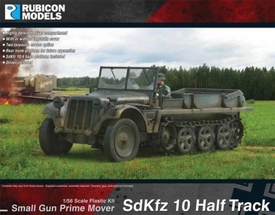 Rubicon Models German SdKfz 10 Half Track Small Gun Mover 28mm Bolt Action