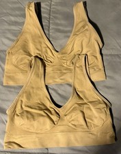 Genie Bra Size Large Beige, 2 Count