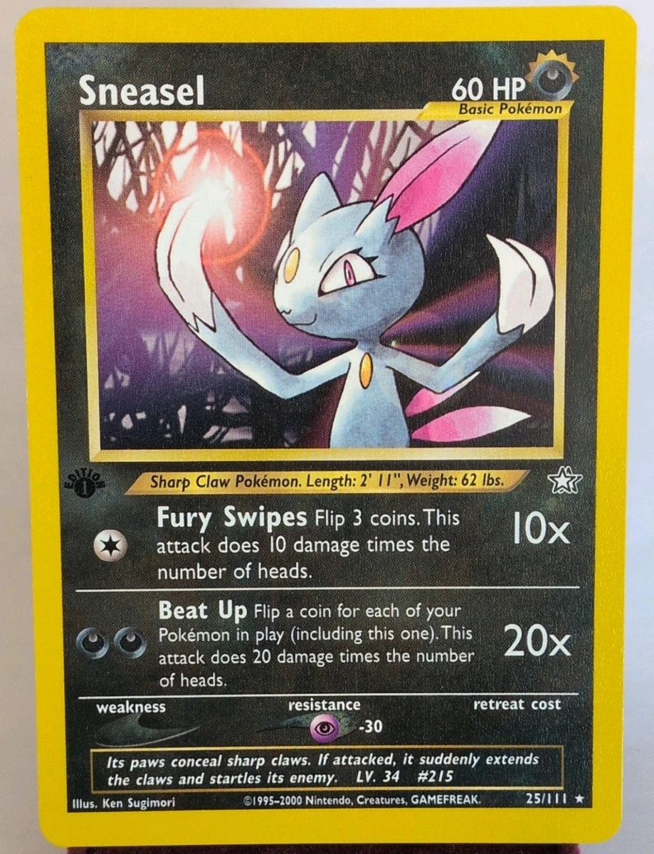 Sneasel Pokémon TCG Cards for sale | eBay