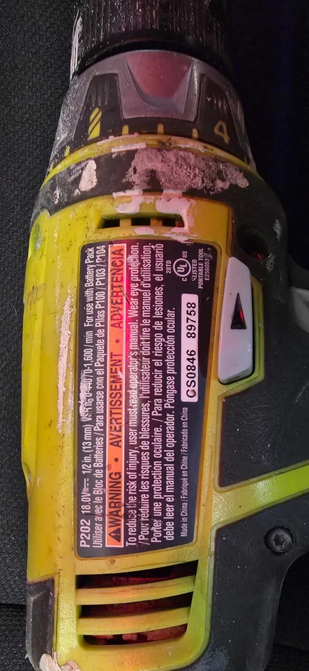 Taladro Ryobi P202 18V con batería de 1,5Ah P107 Foto 3 de 4