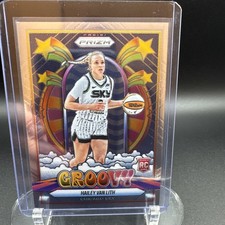 2025 Panini Prizm WNBA Hailey Van Lith RC Groovy SP #14 Chicago Sky Rookie