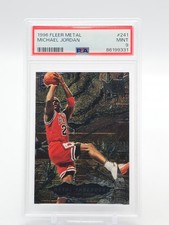 MICHAEL JORDAN 1996-97 FLEER METAL SHREDDERS #241 BULLS PSA 9 MINT Q0M-659