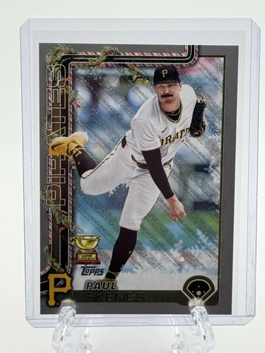 Topps Holiday 2025 Rookie Paul Skenes #H70 All-Star Pirates MLB Card