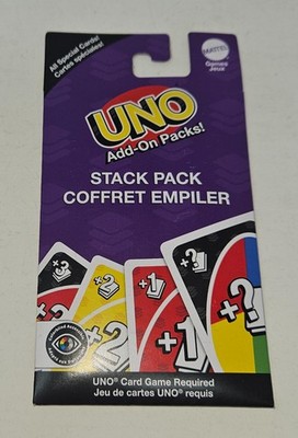 UNO Add-On Pack: Stack Pack (BRAND NEW) Mattel Game / Card Game Expansion