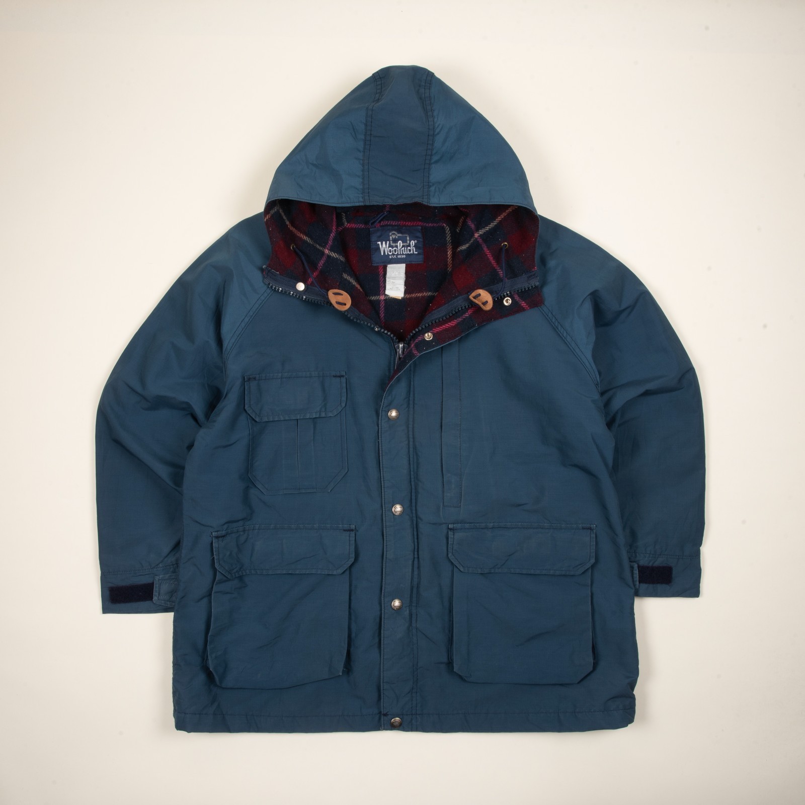 Vintage Woolrich Mountain Parka Wool Lined 60/40 Jacket Made In USA W498