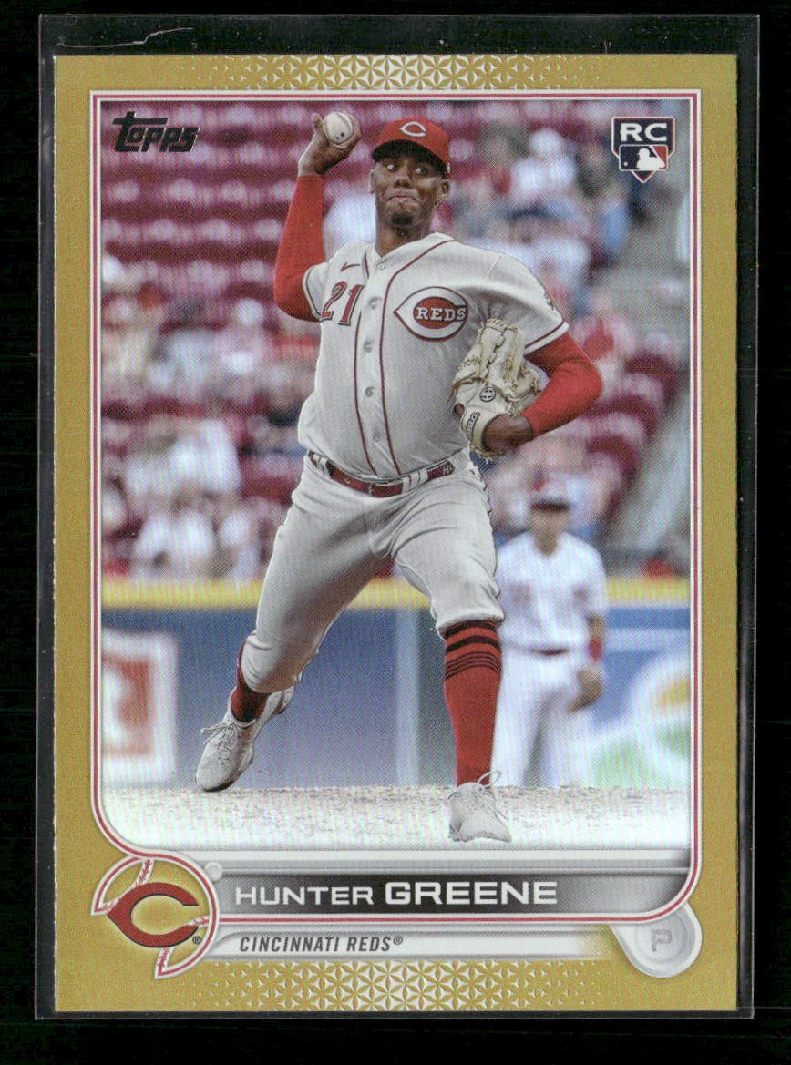 2022 Topps Update Hunter Greene RC Gold Foil #US160