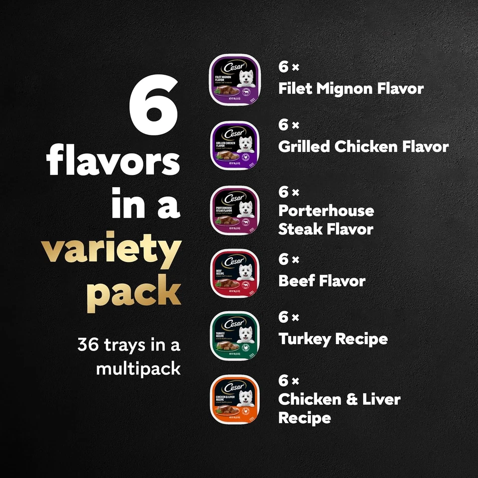 Влажный корм для собак Cesar классический буханка в соусе курица на гриле, филе миньон, портеро - Изображение 3 из 4