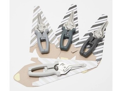 Kuhn Rikon Set of 4 Kitchen Scissors Snips Shears White Black Gray
