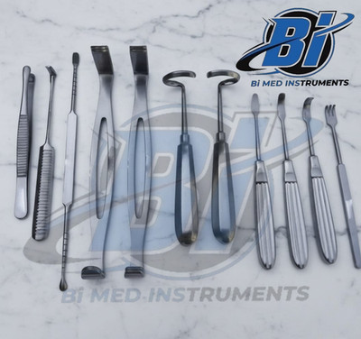 DANIEL GUBISCH RIB HARVEST SET OF 11 Pcs, Plastic Surgery Instruments
