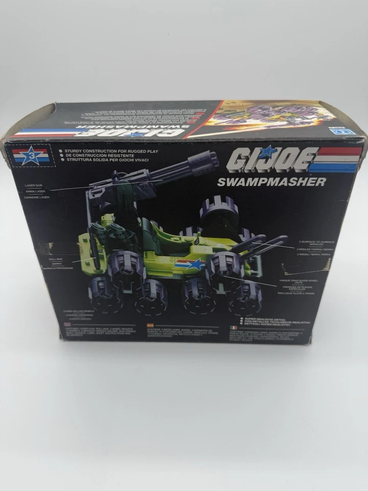 Hasbro GI Joe ARAH Swamp Masher 1988 de colección completo en caja insertos sellados Foto 2 de 4