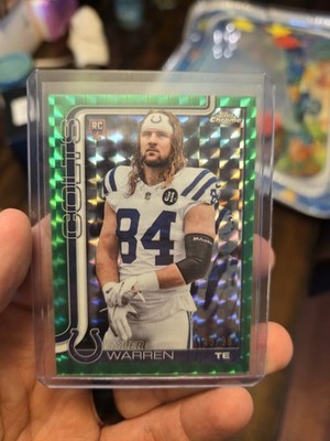 2025 Topps Chrome Tyler Warren #346 Variation Refactor Green Rookie /99 Colts