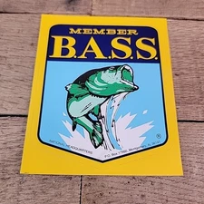 VTG Member B.A.S.S. Bass Anglers Sportsman Society Of America Sticker  4.5 X 4