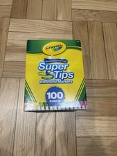 Crayola Washable Super Tips Markers, Assorted Colors, Pack Of 100 Markers School