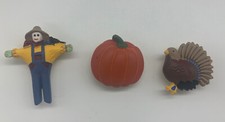 Fall Thanksgiving Halloween Button Covers Set of 3 t