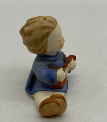 Vintage Hummel Goebel Figure #238 Un angelo ragazza con chitarra liuto - Foto 6 di 10