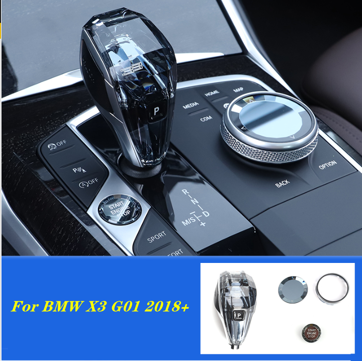 Fit For 2018-2021 BMW X3 G01 Crystal Style Interior Gear Shift 