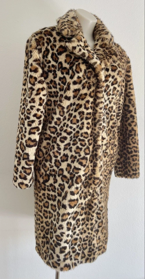 Chaqueta Abrigo Les Coyotes París Leopardo Piel Sintética 16 AÑOS Adolescente Guepardo Francia ++ Foto 2 de 4