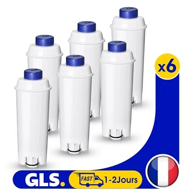 6 Pcs Filtre à eau pour machine à café De'Longhi magnifica s evo, Dinamica Série