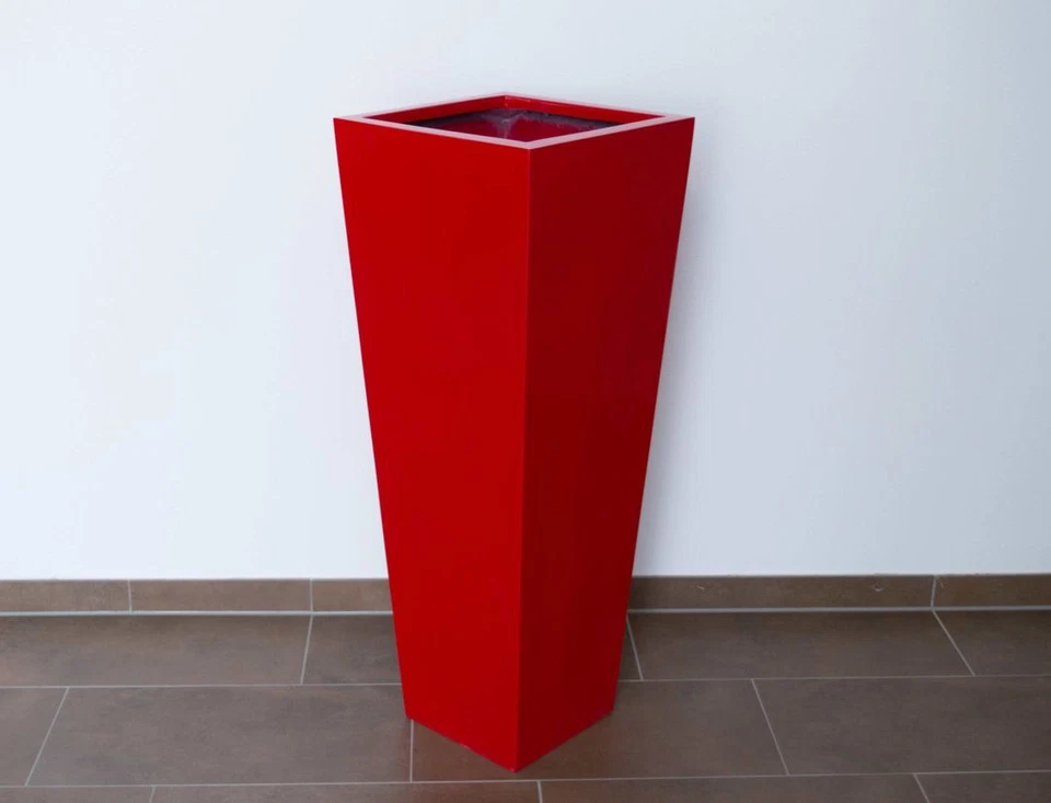 Elegant Einrichten | Pflanzkübel | Fiberglas | säule | konisch | 30x30x90cm | ho - Bild 3 von 4