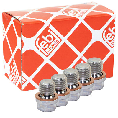 5x Ölablassschraube FEBI 12341 M12 x 1,5 mm für Aprilia Honda Kawasaki Husaberg