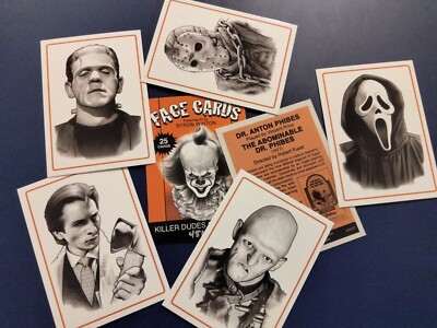 KILLER DUDES  ed. #2 horror ''Face Card'' art card B. Winton pack fresh Free Ship