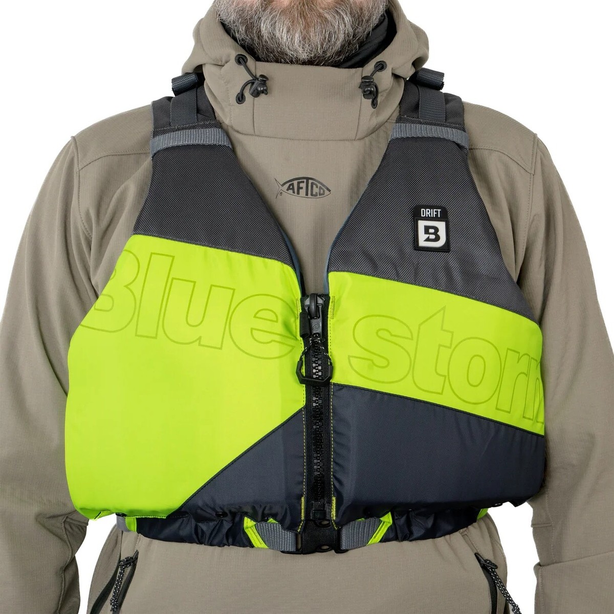 BLUESTORM Drift Kayak Life Jacket (PFD) – US Coast Guard Approved Type III, Adjustable Universal Fit For Kayaking, SUP, Fishing