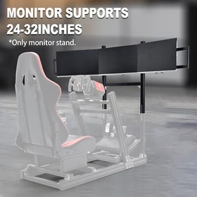 Marada Triple TV Monitor Mount Stand For Aluminum Alloy Racing Simulator Cockpit