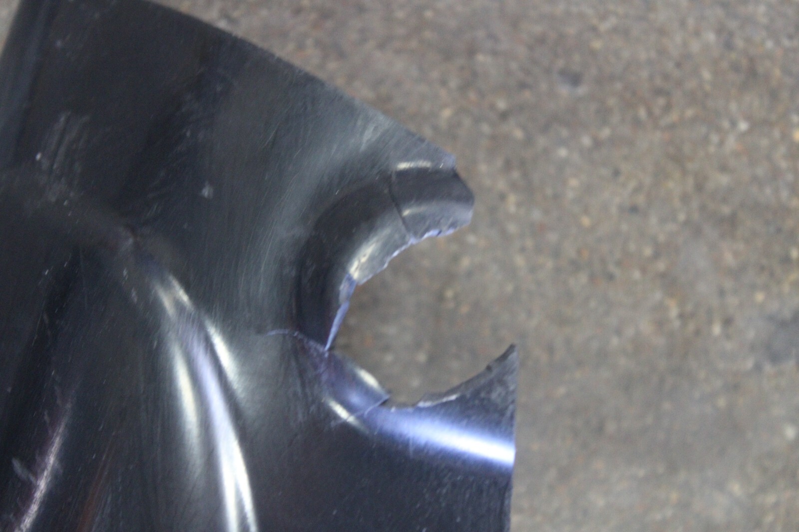 Ferrari 599 GTB, LH, Left, Rear Gravel Guard, Used, Dmg, P/N 68575500