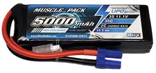 NHX Muscle Pack 3S 11.1V 5000mAh 35C Lipo Battery w/ EC5 Connector