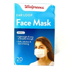 Download Walgreens 320926 Ear Loop Face Masks Small 20 Count For Sale Online Ebay PSD Mockup Templates