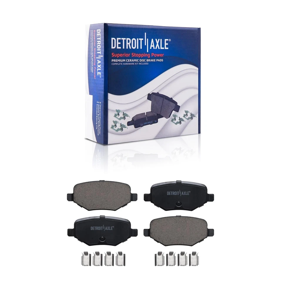 Front and Rear Ceramic Brake Pads for Ford Explorer Flex Taurus Lincoln MKS MKT - Image 4 of 4