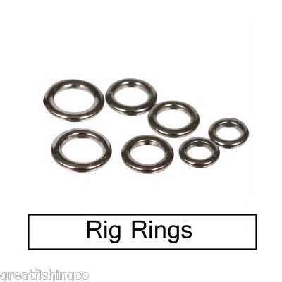 50 Rig Ringe kleine Rig Ringe mittlere Rig Ringe nicht reflektierende Rig Ringe 