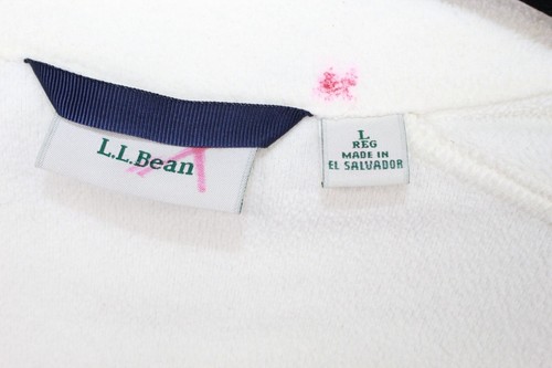 LL Bean Women's Soft Brushed Fitness Fleece Zip Up Jacket Cream Size L - Picture 7 of 11
