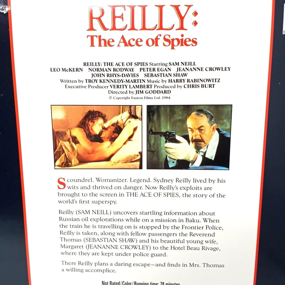 Reilly - The Ace Of Spies Laserdisc - Sam Neill - RARE - - Image 3 of 4