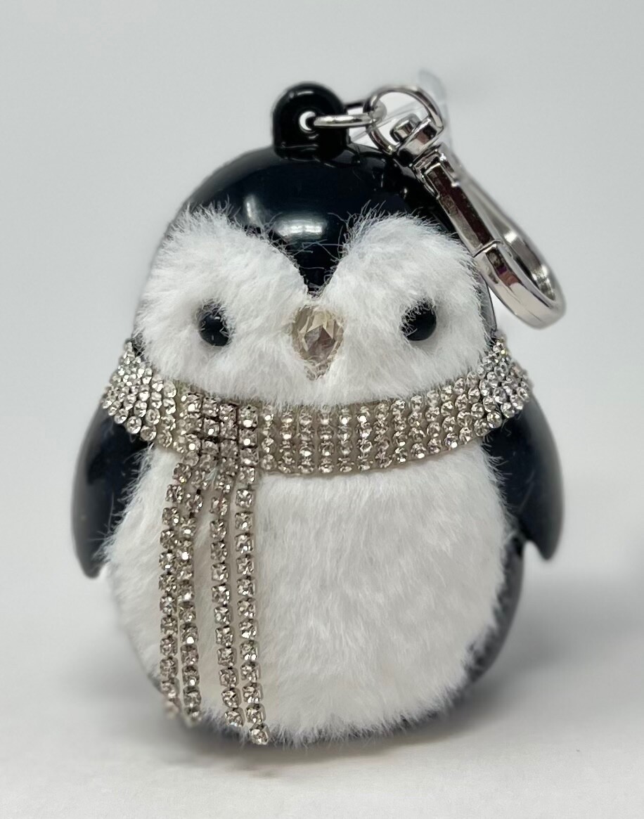 BATH & BODY WORKS FANCY PENGUIN BLING POCKETBAC HOLDER HAND