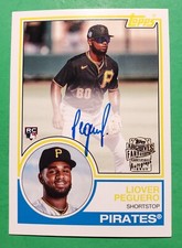 LIOVER PEGUERO RC 2023 Topps Archives 1983 Topps Fan Favorite Autographs 83FF-LP