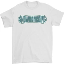 Snowboarding Snow Board Mens T-Shirt 100% Cotton