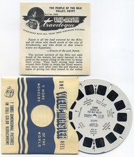 The PEOPLE of the NILE Valley Egypt 1950 View-Master Reel 3308 with Booklet