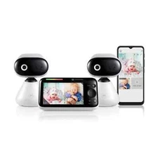 Motorola Baby Monitor PIP1500 - 5" WiFi Video Baby Monitor With 2 Cameras - Wall