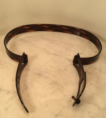 Vintage Tortoise Shell Lucite Modern Belt Rare | eBay display picture 1