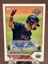 2023 Topps Pro Debut JUAN CHACON *Autograph AUTO Rookie RC!* Mariners 🔥