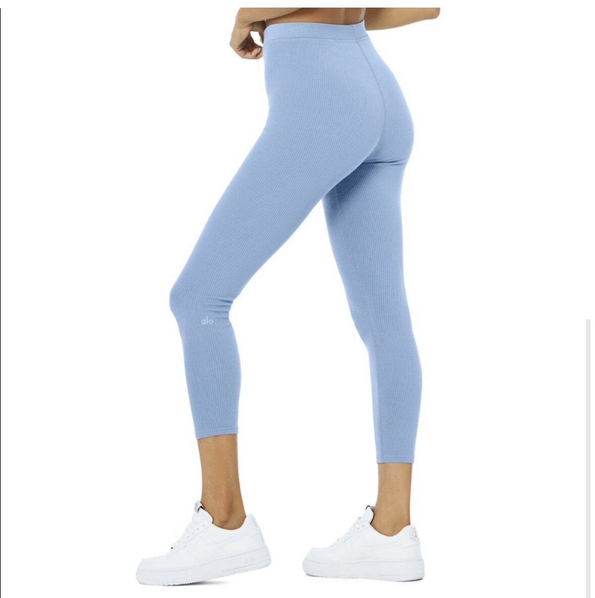 ALO Yoga Ribbed High-Waist 7/8 Blissful Legging Size M