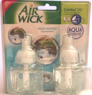 2 Air Wick Scented Oil Refills Relaxation Fresh Waters refill