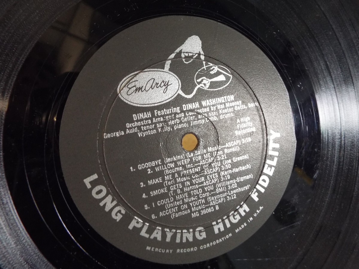 Dinah! Washington LP VINYL ALBUM JAZZ VOCALIST EMARCY | eBay