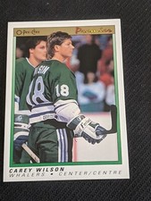 1990-91 O-Pee-Chee Premier CAREY WILSON #128