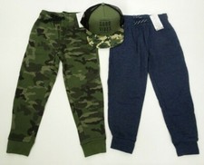 Boys 3 Piece Jogger Pants Cap Set 2 Brands Size 5 NEW