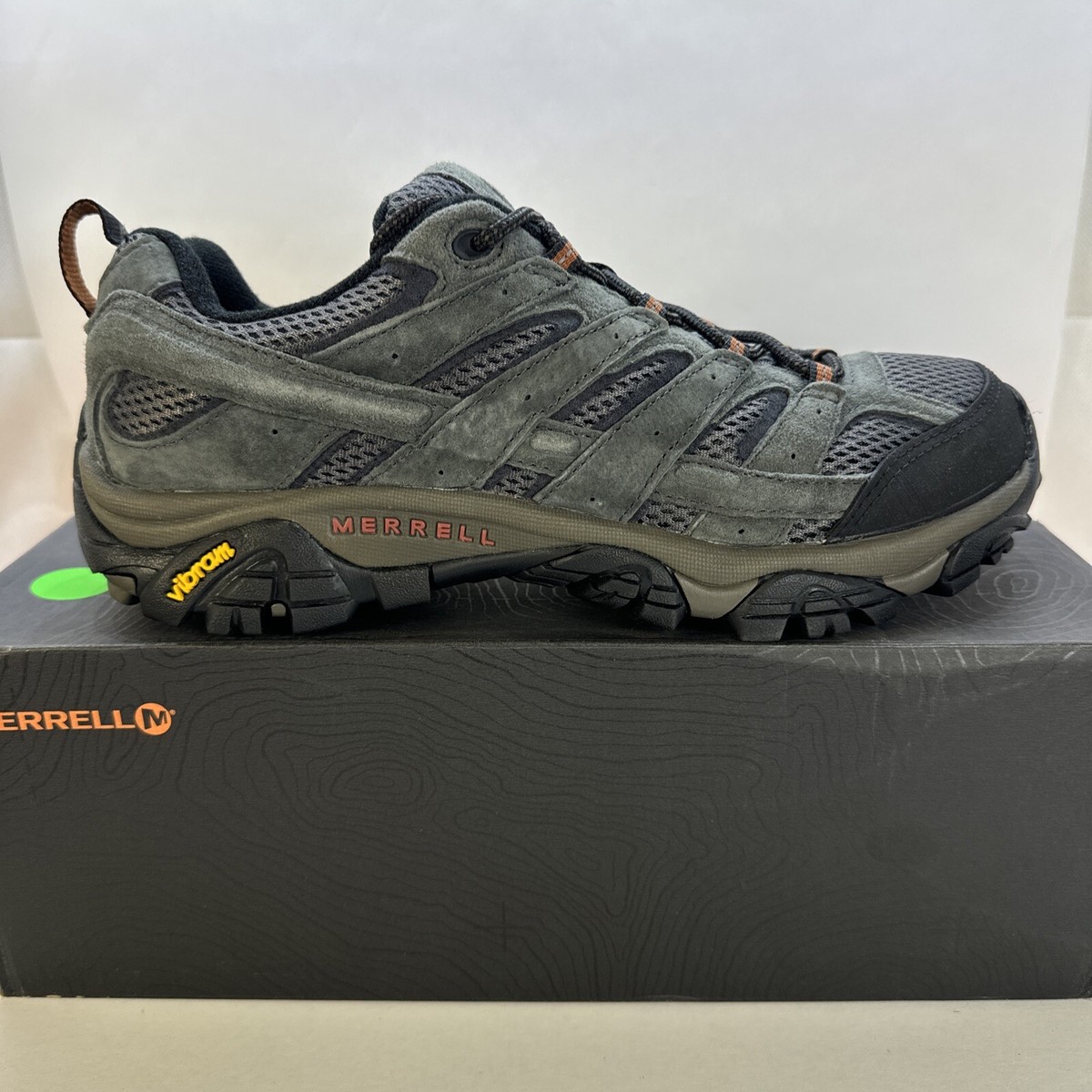 Merrell Moab 2 Vent Beluga Leather Hiking Shoes J06015 Men display picture 3